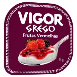 Iogurte Vigor Grego Frutas Vermelhas 90g