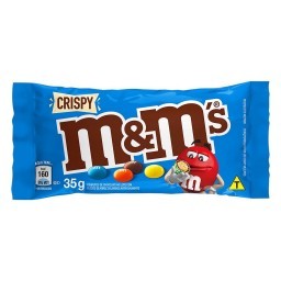 Confeito de Chocolate ao Leite M&M's Crispy Pacote 35g