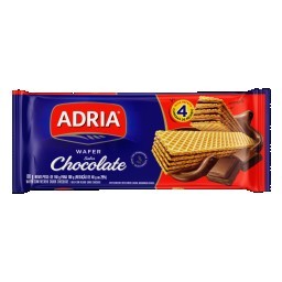 Biscoito Wafer Recheio Chocolate Adria Pacote 100g