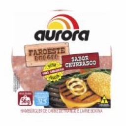 HAMB AURORA FAROESTE BURGUER 56G CHURRASCO