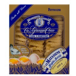 Macarrão de Sêmola de Trigo Durum Fettuccine 14B Giuseppe Cocco Caixa 200g