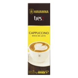 Cappuccino em Cápsula Doce de Leite Havanna Tres Caixa 110g 10 Unidades