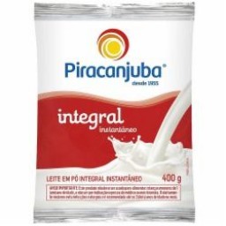 LEITE PO PIRACANJUBA SACHE 400G INTEGRAL INSTAT...