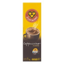 Cappuccino em Cápsula Classic Tres Caixa 110g 10 Unidades