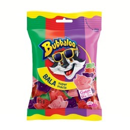 Bala Sortida Gatos Bubbaloo Pacote 75g