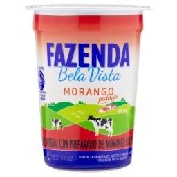 Iogurte Integral Morango Fazenda Bela Vista Copo 170g