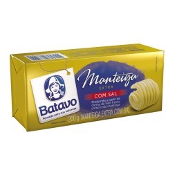 Manteiga Extra com Sal BATAVO Tablete 200g