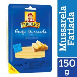 Queijo Mussarela Fatiado TIROLEZ Pacote 150g