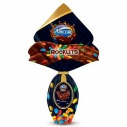 OVO PASCOA ARCOR ROCKLETS 205G AO LEITE