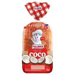 Pão Coco Pullman Pacote 350g