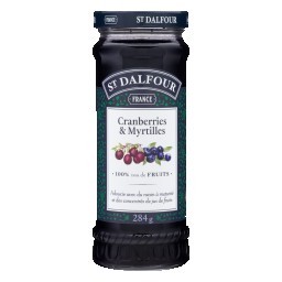 Geleia Cranberry e Mirtilo St. Dalfour Vidro 284g