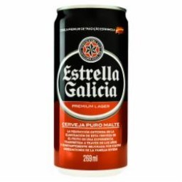 CERVEJA ESTRELLA GALICIA PURO MALTE LATA 269ML