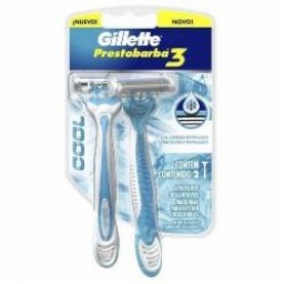 APARELHO GILLETTE PRESTOBARBA 3 C/2 COOL