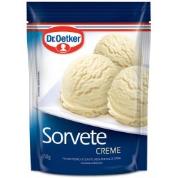 Dr. Oetker Sorvete Sabor Creme Pó para Preparo de Sobremesa Consistência Cremosa e Sabor Delicioso 1