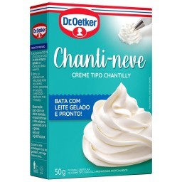 Dr. Oetker Pó Para Chanti-Neve, Creme Tipo Chantilly, Para Rechear e Decorar Bolos, Pavês e Sobremes