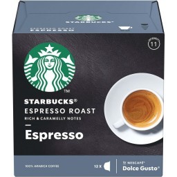 Café em Cápsula Torrado e Moído Espresso Roast Starbucks Caixa 66g 12 Unidades	