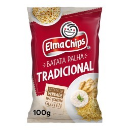 Batata Palha Tradicional Elma Chips Sachê 100G