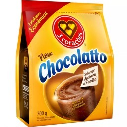 Achocolatado Pó 3 Corações Chocolatto Pacote 700g	