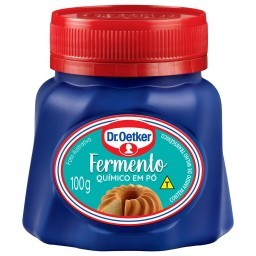 Dr. Oetker Fermento Químico em Pó Ideal para Bolos Macios e Fofinhos Ação Dupla 100g