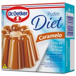 Dr. Oetker Pudim Diet Sabor Caramelo Pó para Preparo de Sobremesa Consistência Cremosa e Sabor Delic