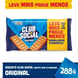 Biscoito Salgado Club Social original embalagem econômica 288g