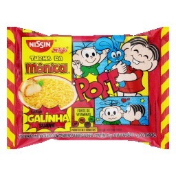 Macarrão Instantâneo de Galinha Suave Nissin Miojo Turma da Mônica Pacote 85g