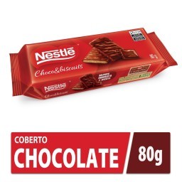 Biscoito NESTLÉ Coberto Chocolate ao Leite 80g