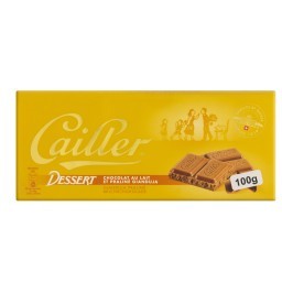 Chocolate Suíço ao Leite 25% Cacau com Gianduia de Avelãs Cailler Dessert Cartucho 100g