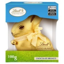 Coelho de Chocolate Branco Lindt Gold Bunny Caixa 100g