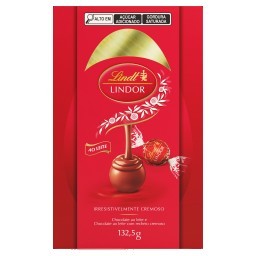 Ovo de Páscoa ao Leite Recheio Trufa de Chocolate ao Leite Cremoso Lindt Lindor Caixa 132,5g