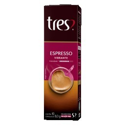 Cápsula Tres Espresso Vibrante Cartucho com 10 Un 8G