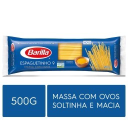 Barilla Espaguetinho 9 Massa com Ovos 500g