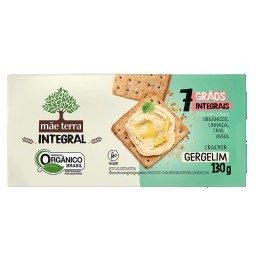 Biscoito Salgado Mãe Terra Tribos Gergelim 130g 