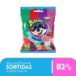 Bala Macia Bubbaloo Mix Azedinha 82,5g