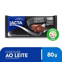 Chocolate Lacta Ao Leite Diamante Negro 80g