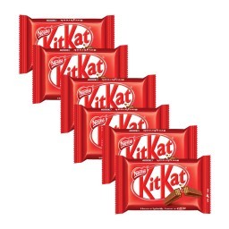 Kit Chocolate KITKAT 4 Fingers ao Leite 41,5g - 6 Unidades