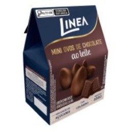 Miniovos de Chocolate ao Leite Linea Caixa 80g 12 Unidades