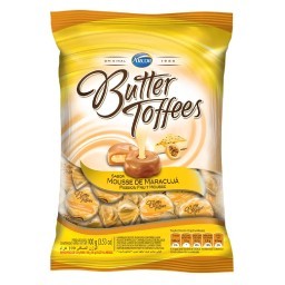 Bala Butter Toffes Sabor Maracujá ARCOR Pacote 100g