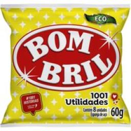 Esponja de Aço Bombril 60g 8 unidades