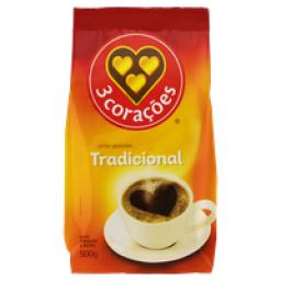 Café em pó 3 Corações Tradicional 500g