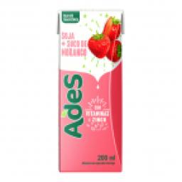 Bebida Á Base De Soja Ades Morango 200ml