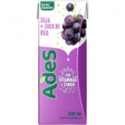 Bebida Á Base De Soja Ades Uva 200ml