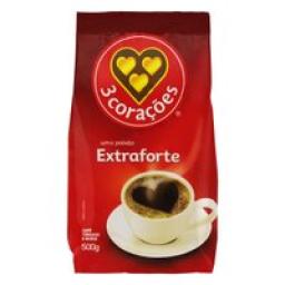 Café em pó 3 Corações Extraforte 500g