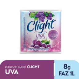 Refresco em Pó Clight Sem Açúcar Uva 8g