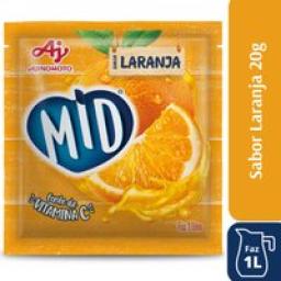 Refresco em Pó Laranja Mid 20g