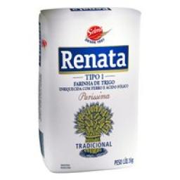 Farinha De Trigo Tradicional RENATA Tipo 1 Pacote 1Kg