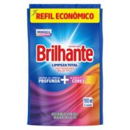 Lava-Roupas Líquido Roupas Brancas e Coloridas Brilhante Limpeza Total Sachê 900ml Refil Econômico