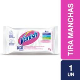 Tira Manchas em Barra Vanish White 75g para roupas brancas