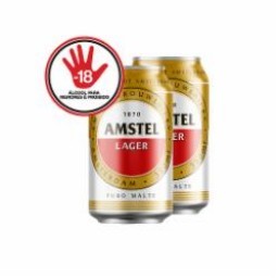 Cerveja Amstel lata 350mL