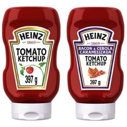 Kit Ketchup Heinz Bacon e Ketchup Heinz Tradicional 397g